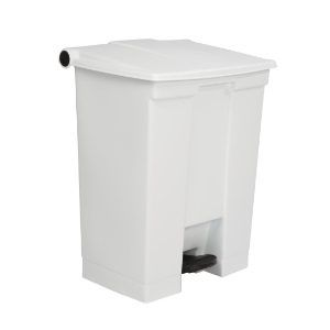 70L Step On Container Bin White