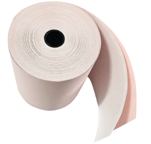 2ply Till Rolls - 76x76 - White/Pink