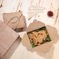 Fiesta Cardboard Takeaway Food Containers 152mm (Pack of 200)