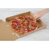 Fiesta Compostable Plain Pizza Boxes 14\\\" (Pack of 50)