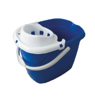 Plastic 12L Mop Bucket and Wringer Blue 