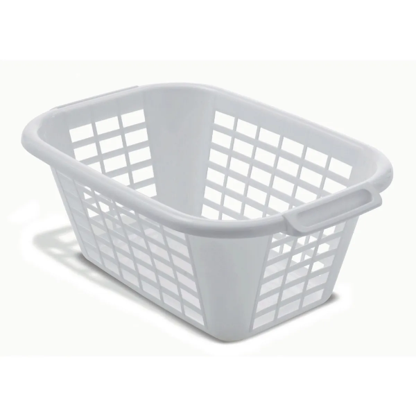 White Laundry Basket 40L