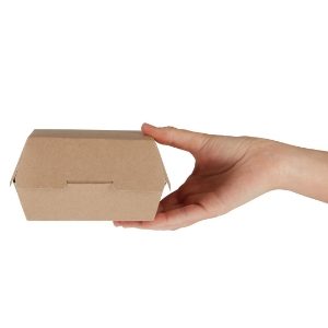 Colpac Compostable Kraft Burger Boxes Large 135mm (Pack of 250)