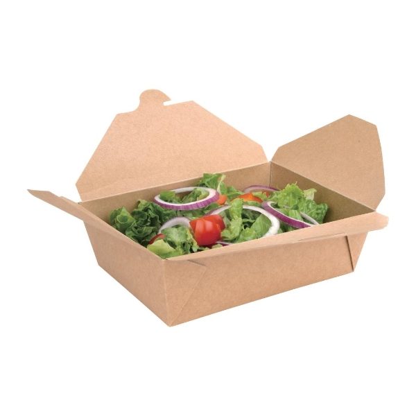 Fiesta Cardboard Takeaway Food Containers 197mm (Pack of 200)