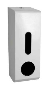 White Metal 3 Roll Dispenser