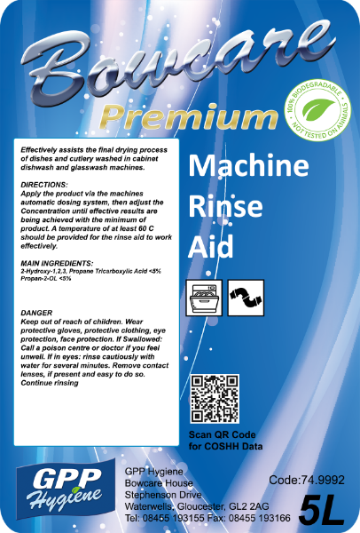 Bowcare Premium Machine Dishwash Rinse Aid