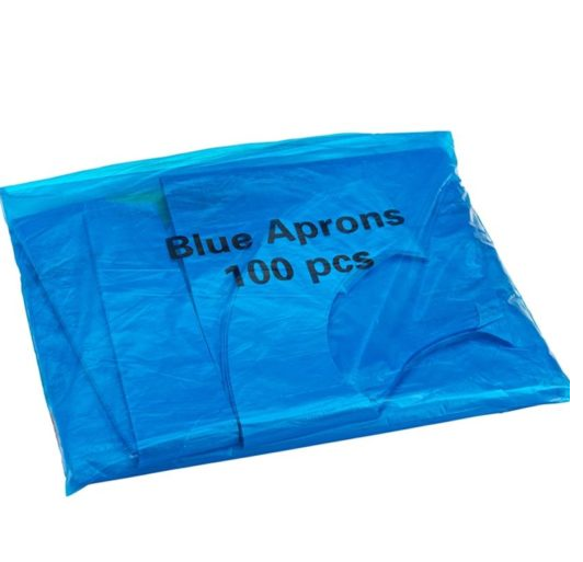 Flat Pack Poly Apron Blue