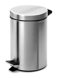 20 Ltr Polished Stainless Steel Pedal Bin