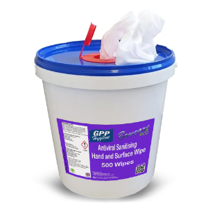 Bowcare Antiviral Sani 500 Wipes Bucket