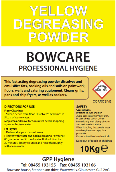 Bowcare Degreasing Powder