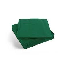 2ply 24cm Cocktail Napkins Forest Green